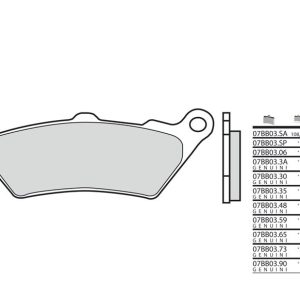 BREMBO Street Pastillas de Freno de Metal Sinterizado – 07BB03LA