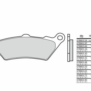 BREMBO Street Pastillas de Freno de Metal Sinterizado – 07BB03SP