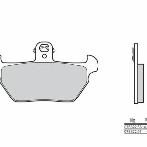 Pastillas de freno BREMBO Street Metal Sinterizado – 07BB22SA