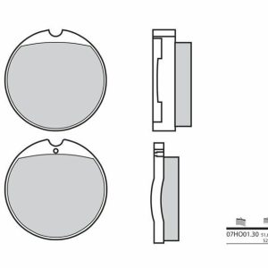 Pastillas de freno BREMBO Street Carboxicerámicas – 07HO0130