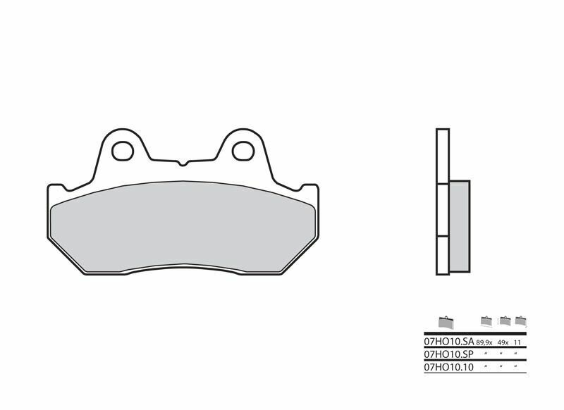 Pastillas de freno BREMBO Street Carboxicerámicas – 07HO1010 - Imagen 2