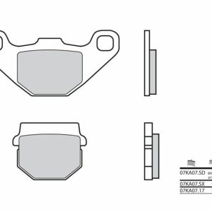 Pastillas de freno BREMBO Street Carboxicerámicas – 07KA0717
