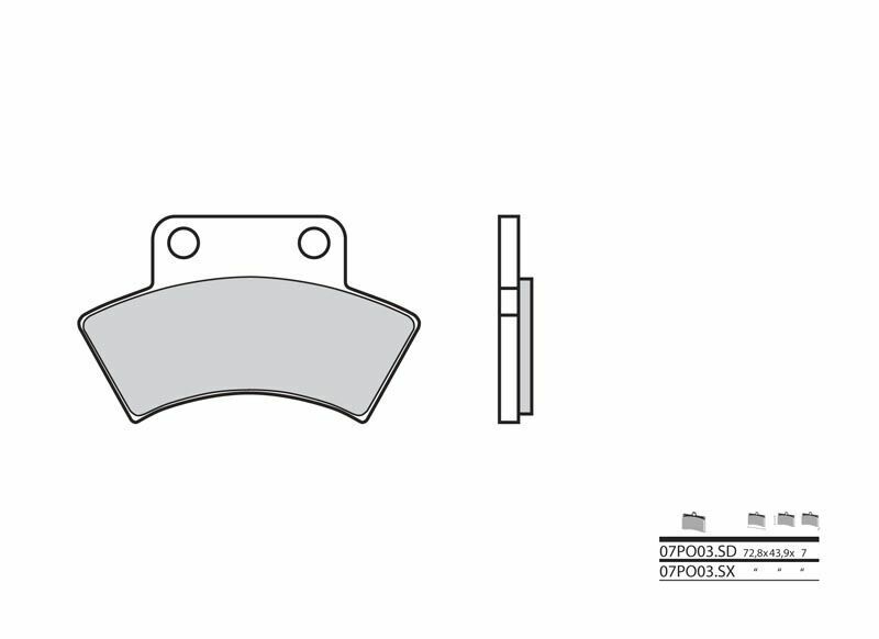 BREMBO Pastillas de Freno Off-Road Metal Sinterizado – 07PO03SX - Imagen 2