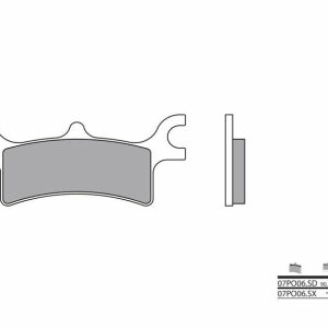 BREMBO Pastillas de freno de metal sinterizado todoterreno – 07PO06SX