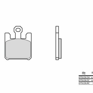 Pastillas de freno BREMBO Competition Carboxicerámicas – 07SU26RC