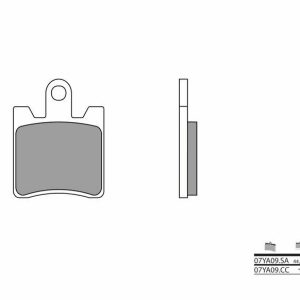 Pastillas de freno BREMBO Street Carboxicerámicas – 07YA09CC