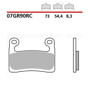 Pastillas de freno carbocerámicas BREMBO Racing – 07GR90RC