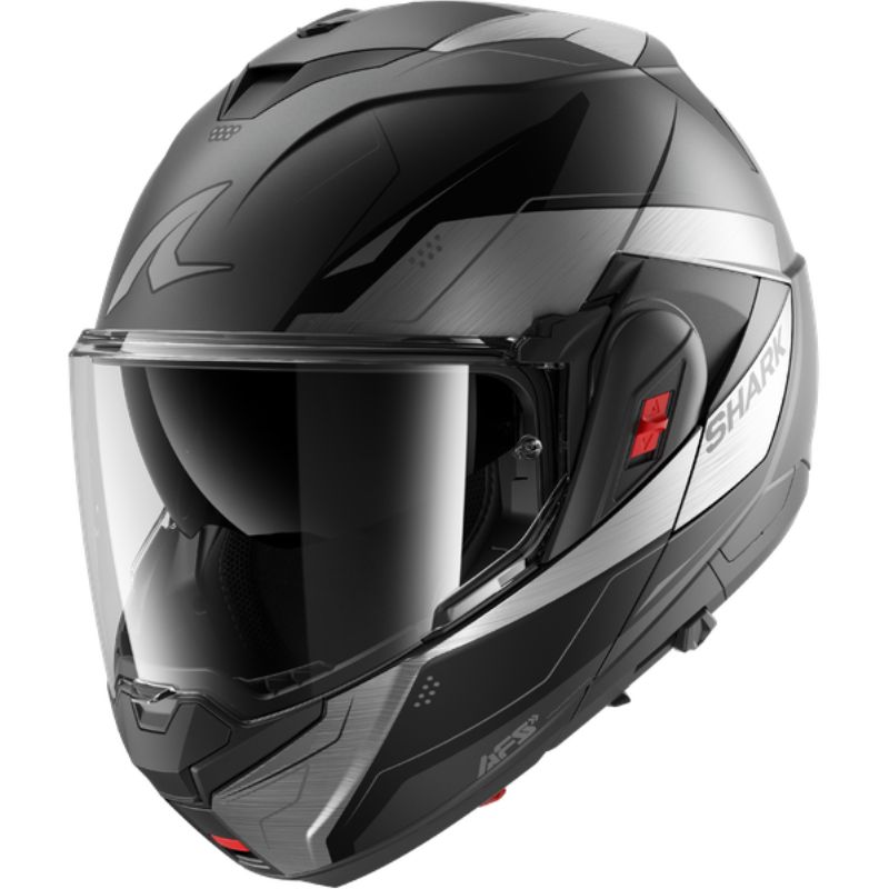 CASCO SHARK OXO MEKARIUM Mat Anthracite Chrom Black - Imagen 2