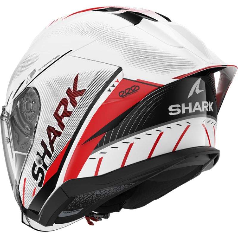 CASCO SHARK SKWAL JET CUP SPEED-TECH White Red Black - Imagen 4
