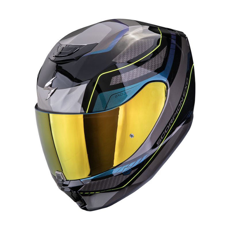 Casco Scorpion EXO-391 LEO Black-Blue - Imagen 2